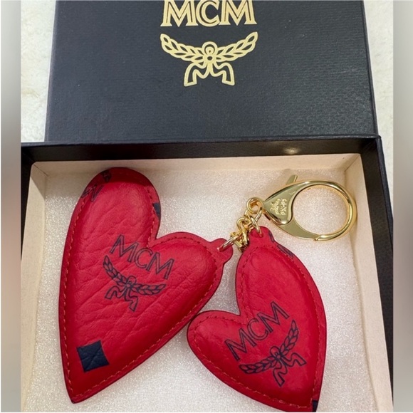 MCM Accessories - MCM Double Heart Keychain
